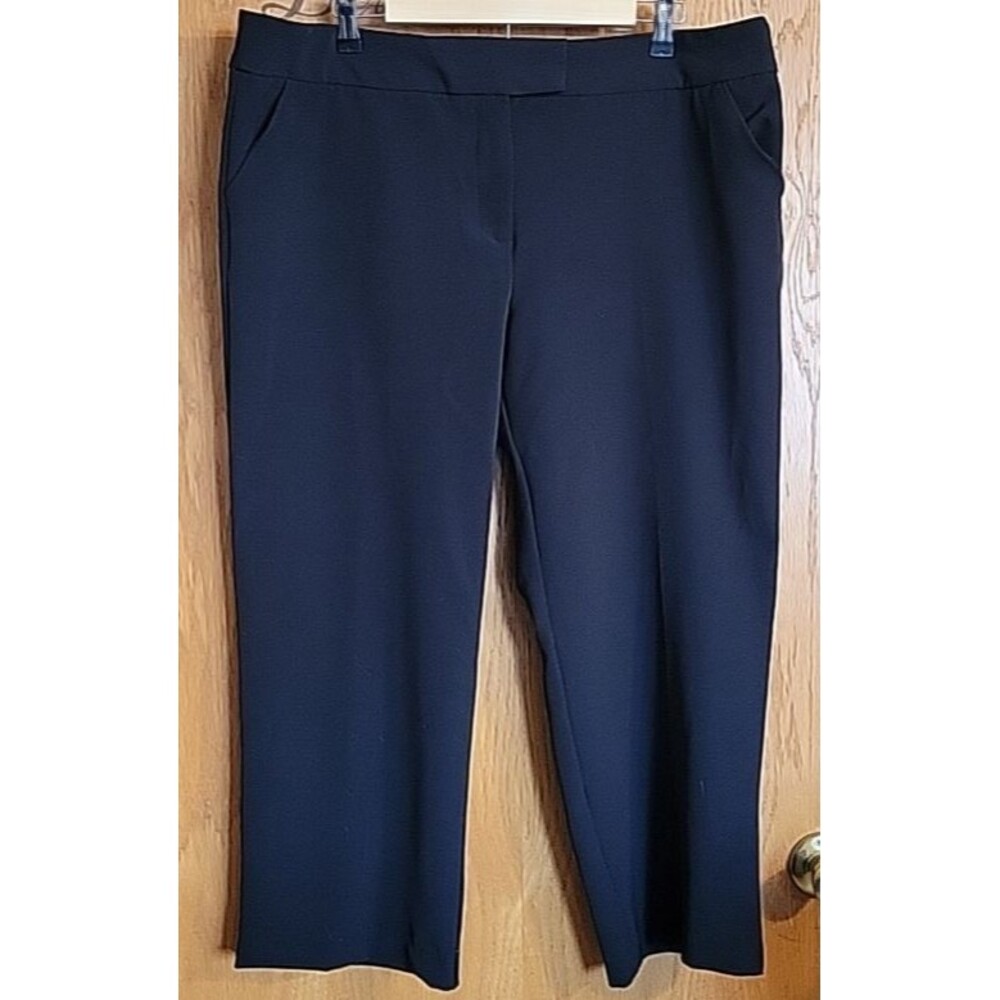 Liz Claiborne Career Classic Cropped Black Women's Size 16 Casual Work Church